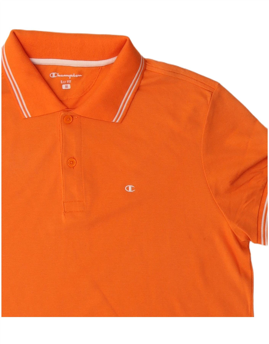 Camisa polo masculina CHAMPION Easy Fit algodão laranja médio