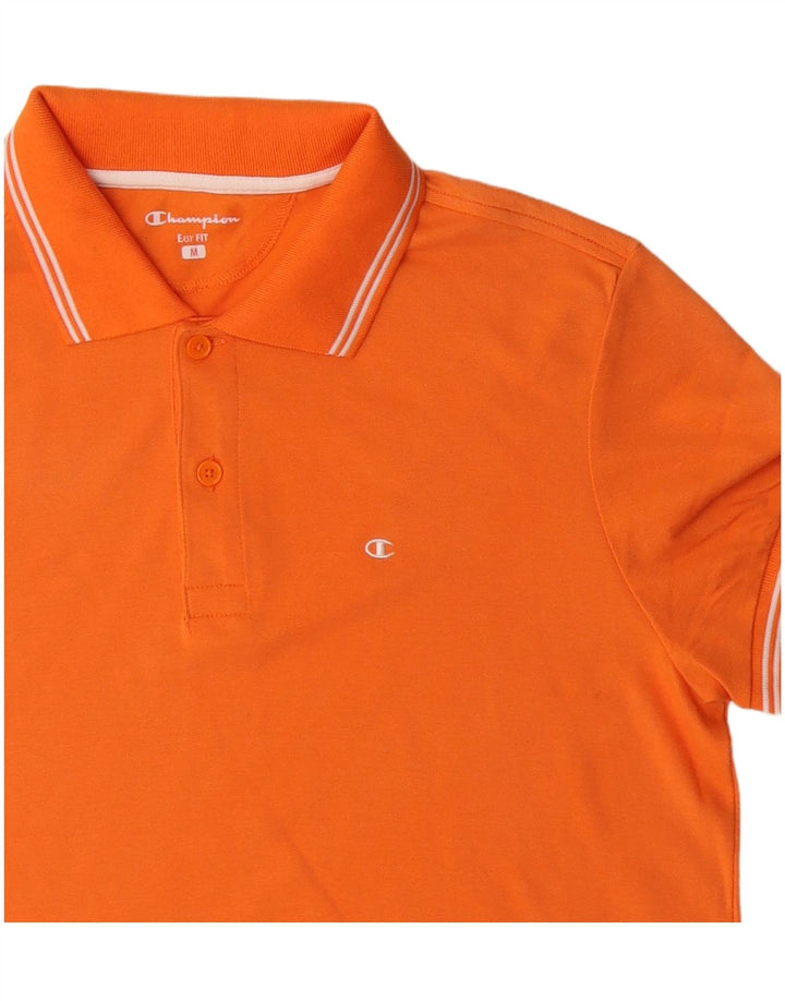 Camisa polo masculina CHAMPION Easy Fit algodão laranja médio