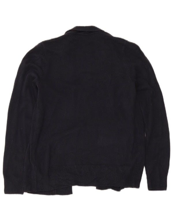 Marks & Spencer Womens Open Cardigan Sweater Small Navy Blue Acrylic