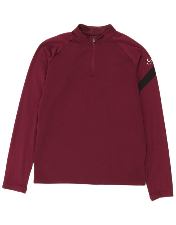 Nike Boys Dri Fit Graphic Pullover Treino Top 12-13 Anos Grande Borgonha