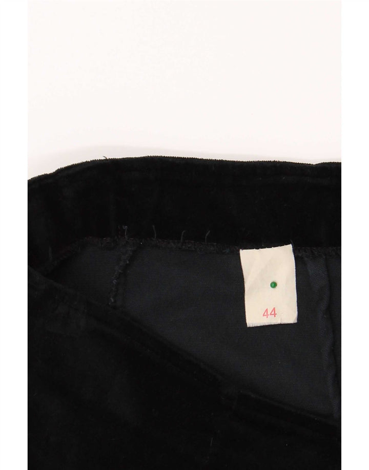 Saia lápis feminina vintage IT 44 médio W28 algodão preto