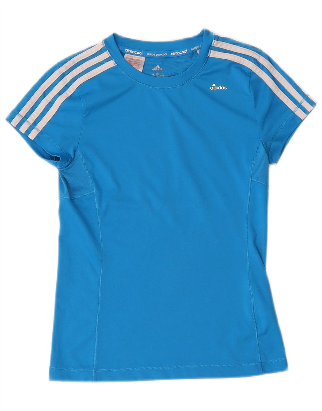 Camiseta Adidas Menino Climacool Top 11-12 Anos Azul Poliéster