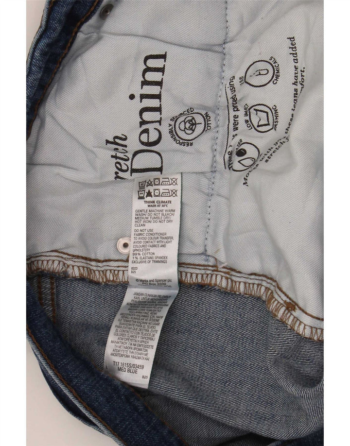 Marks & Spencer Mens Slim Jeans W36 L29 Azul Algodão