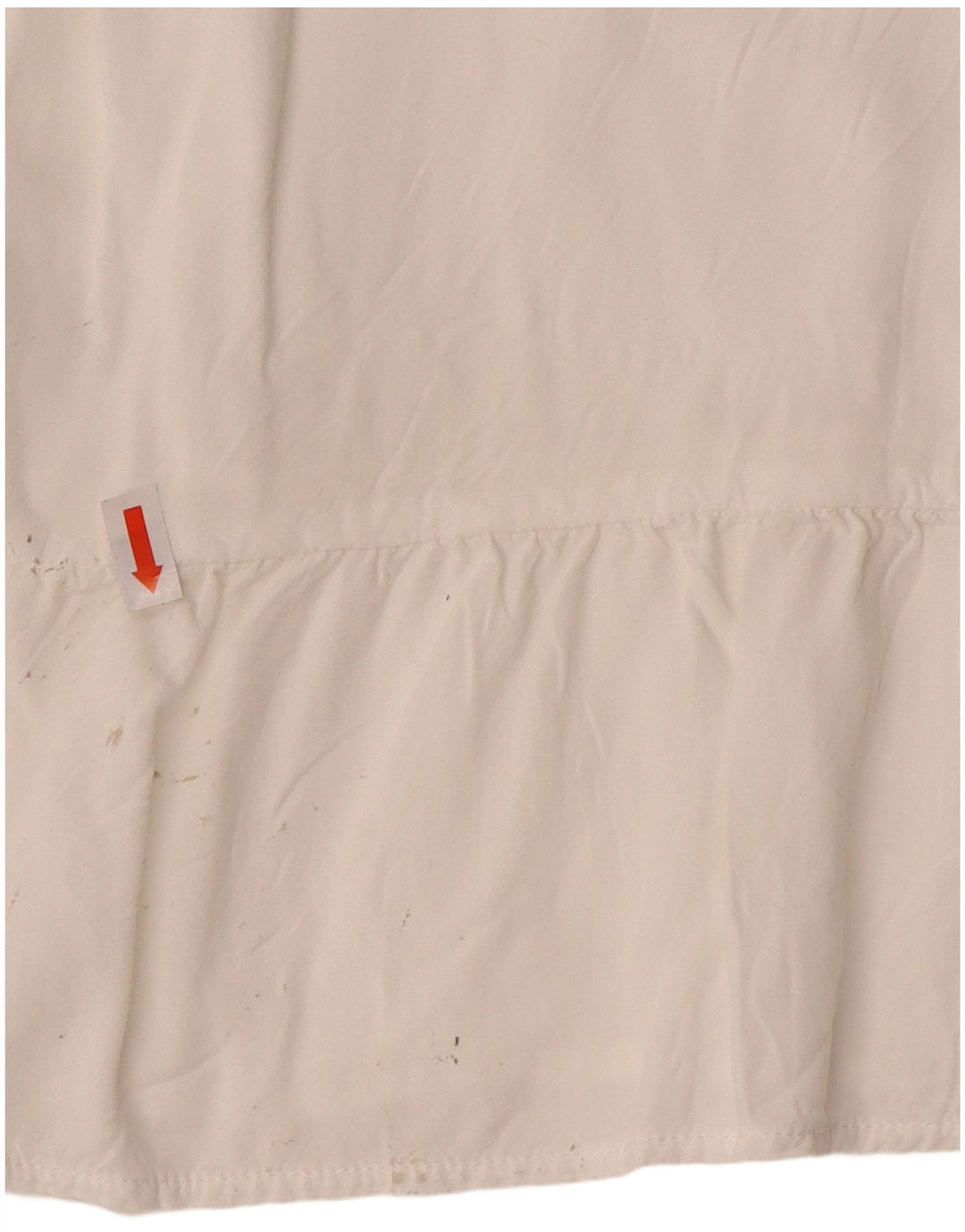 Blusa feminina sem mangas Levi's UK 10 pequena rayon branco