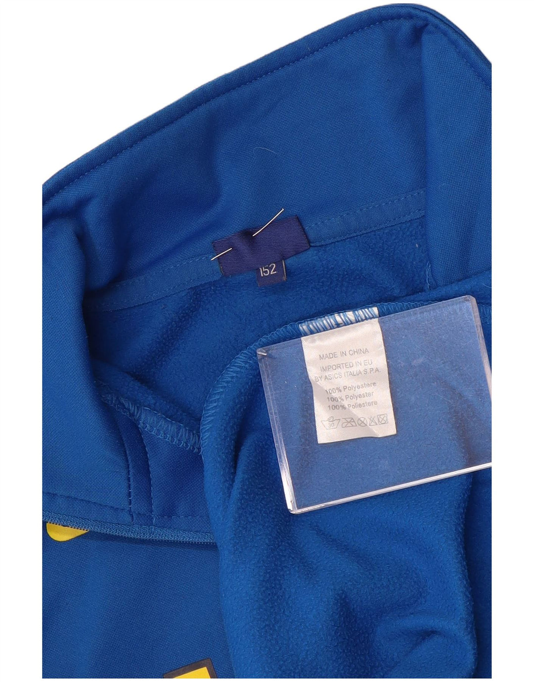 Asics Boys HELLAS VERONA Graphic Pullover Treino Top 11-12 Anos Azul