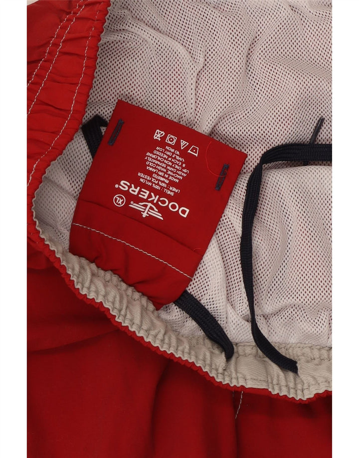 Shorts de natação masculino Dockers XL vermelho nylon