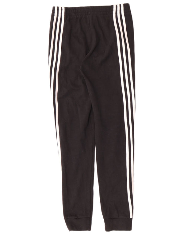Adidas meninos calças de treino joggers 13-14 anos grandes algodão preto