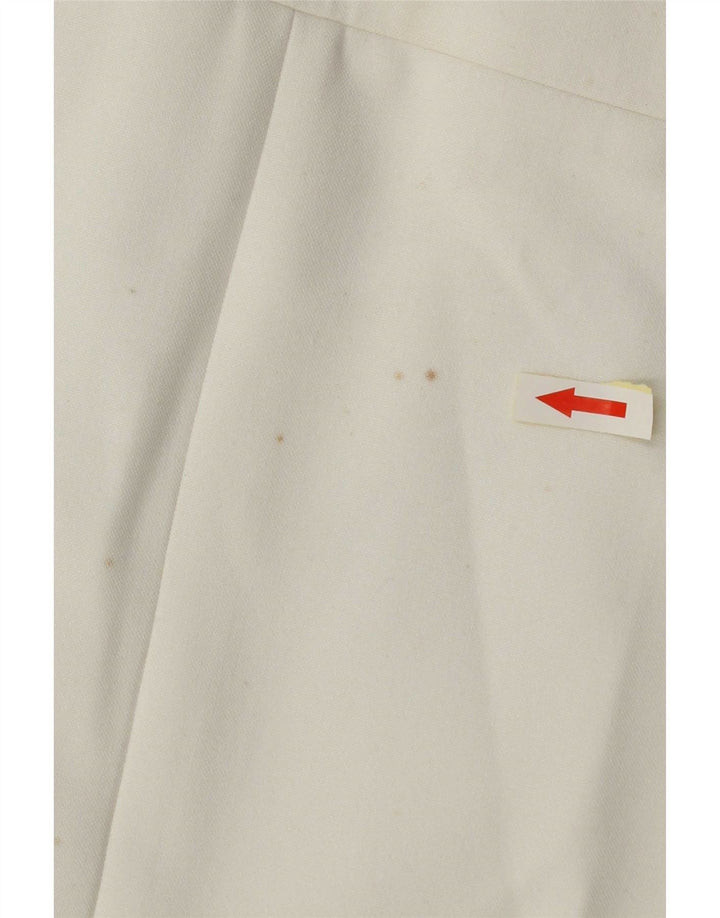 Zara Womens Longline Blazer Jacket UK 14 Médio Branco Poliéster