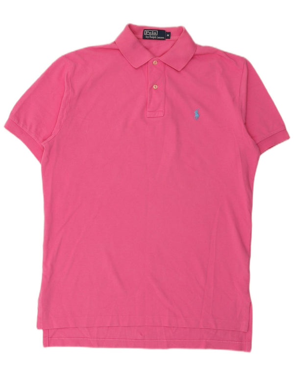 Camisa polo masculina Polo Ralph Lauren rosa médio
