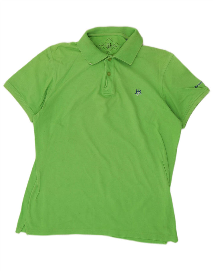 Camisa polo masculina Harmont & Blaine verde médio