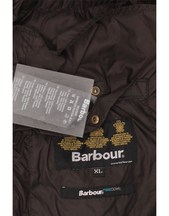 Jaqueta acolchoada masculina Barbour UK 42 XL poliamida preta