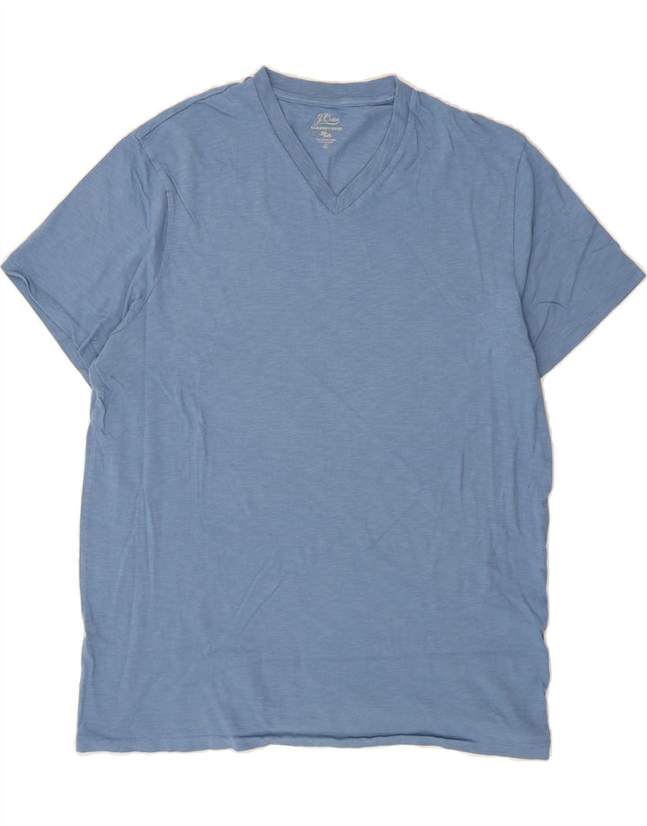 J. CREW Mens T-Shirt Top XL Blue Cotton Vintage J. Crew and Second-Hand J. Crew from Messina Hembry 