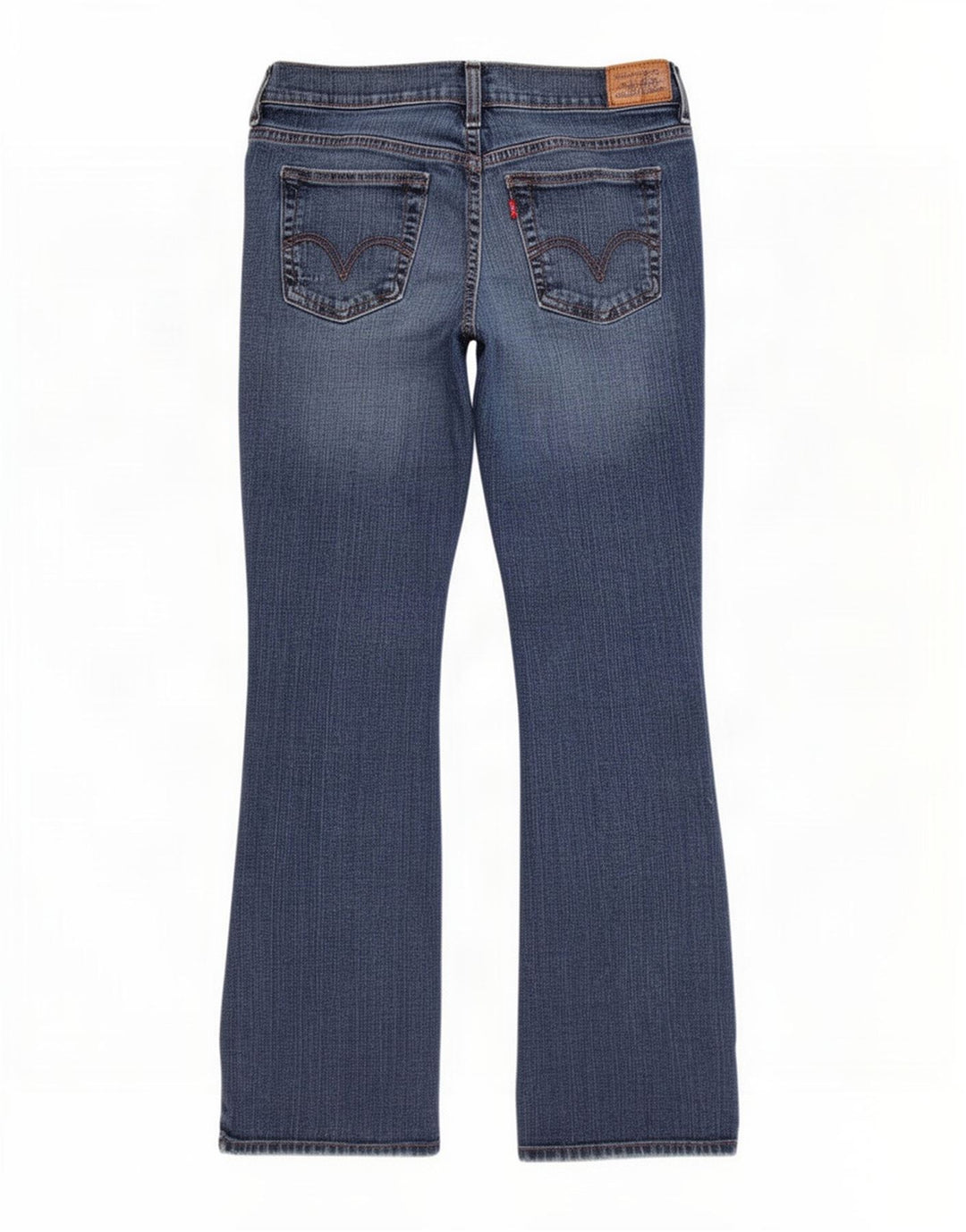 Calça jeans feminina Levi's 515 Bootcut US 8 médio W30 L31 azul algodão