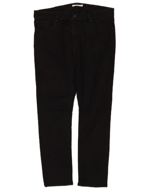 Calça jeans feminina Levi's 311 Shaping Skinny US 16 2XL W36 L29 algodão preto