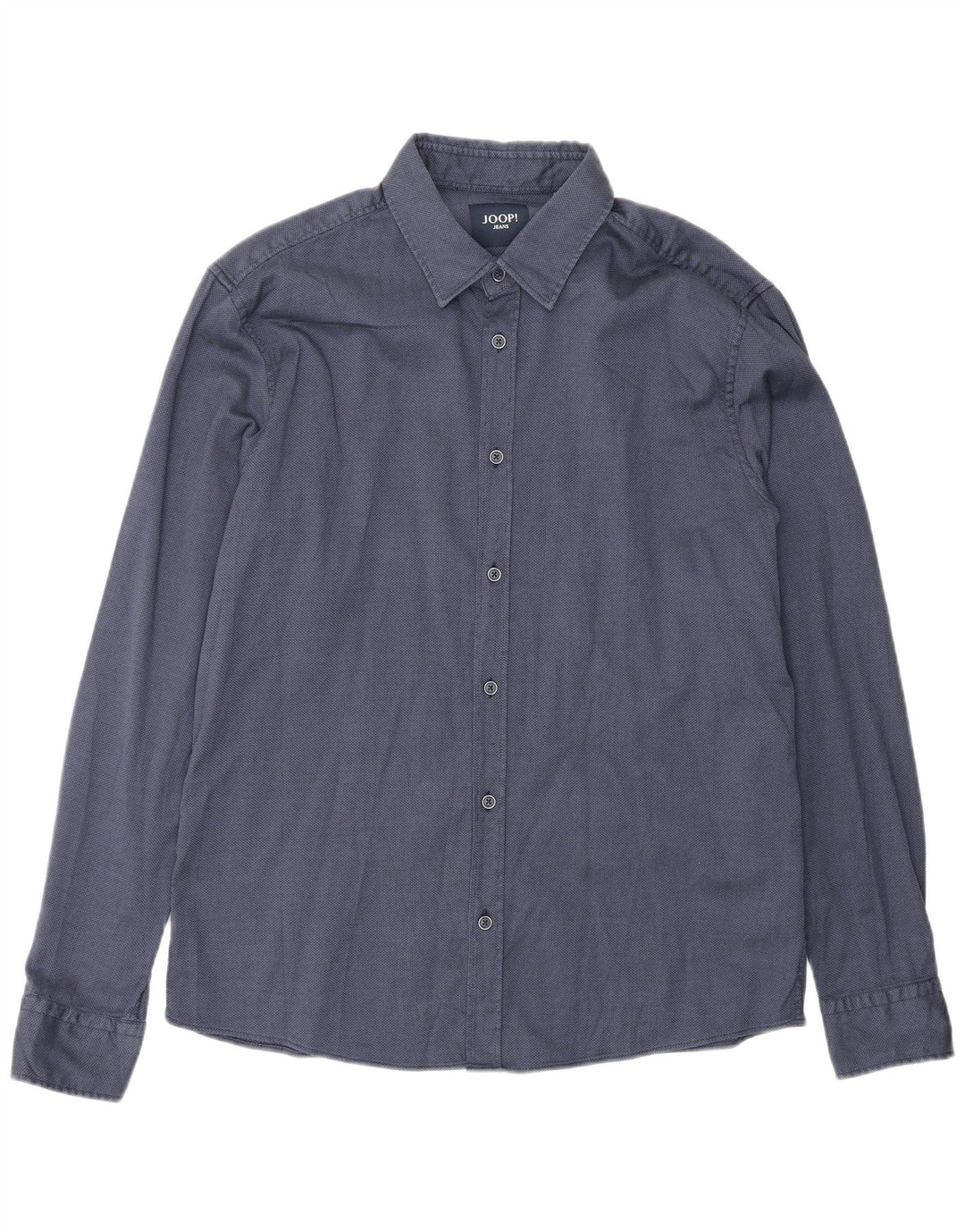 Camisa masculina Joop grande algodão azul marinho