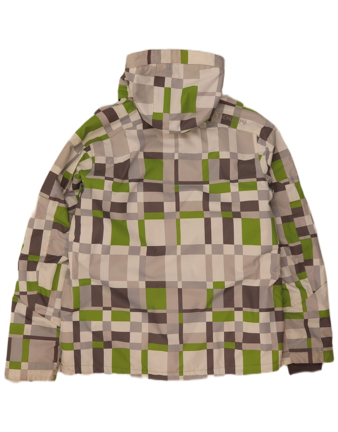 Jaqueta de esqui masculina Tog 24 com capuz UK 38 médio bege geométrico