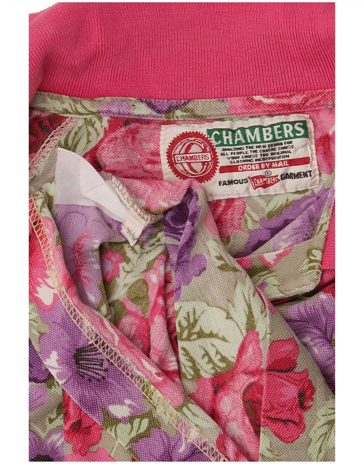 Camisa polo feminina Chambers UK 18 XL multicolorido floral