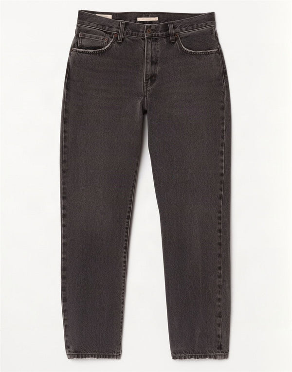 Calça jeans feminina Levi's Middy Straight W29 L31 cinza algodão
