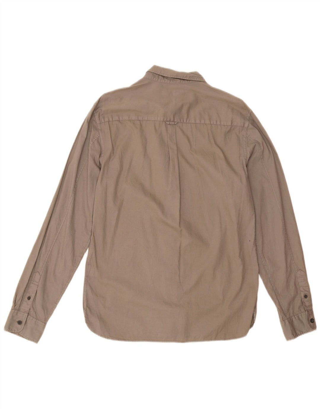 Camisa masculina ALL SAINTS algodão cinza médio