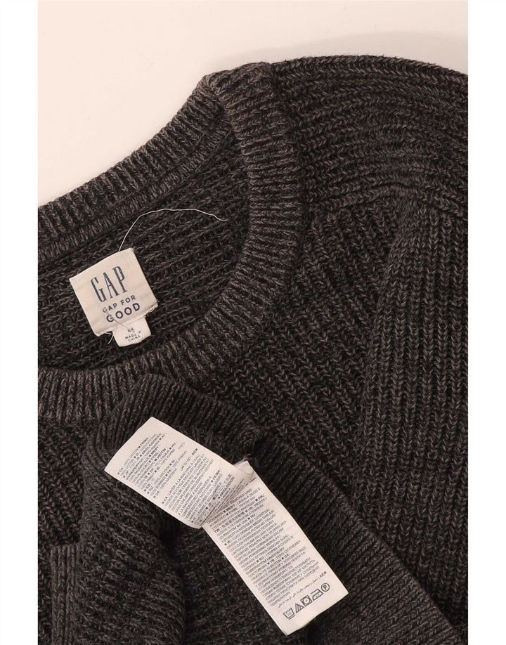 Suéter masculino Gap com gola redonda XS algodão cinza
