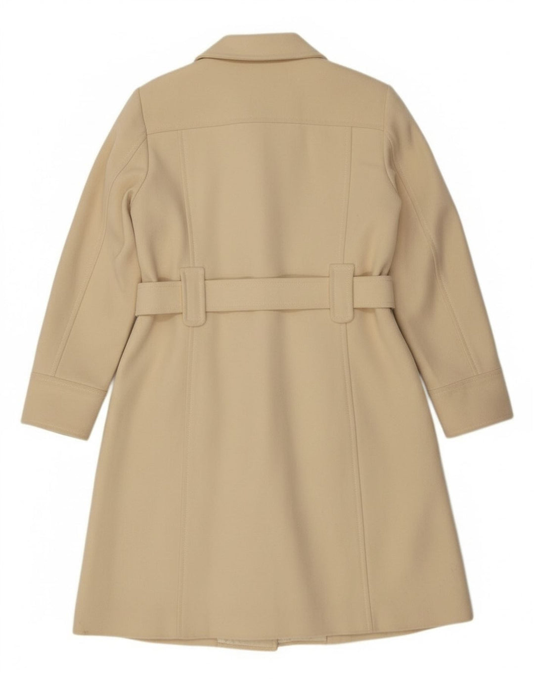 Casaco feminino Benetton Double Breasted IT 44 médio off white lã