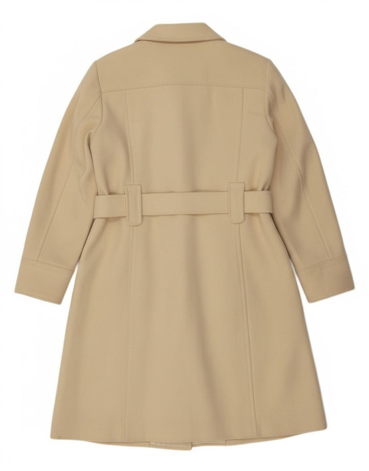 Casaco feminino Benetton Double Breasted IT 44 médio off white lã