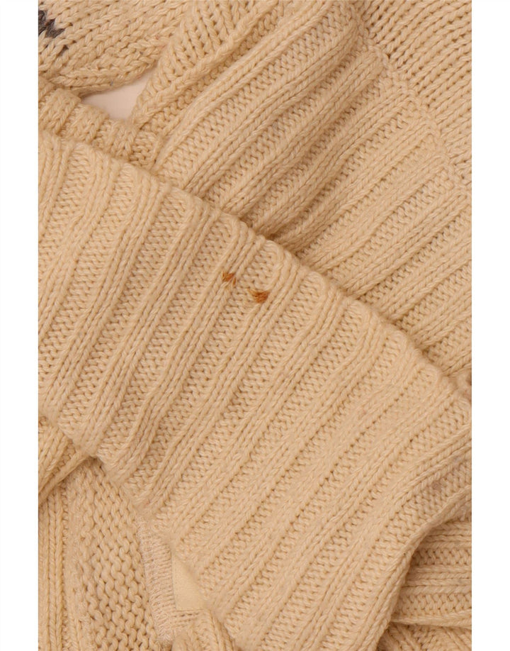 Suéter cardigã feminino Longline SUPERDRY UK 14 Médio Off White