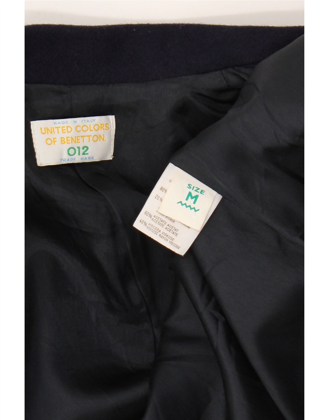 Jaqueta blazer de 2 botões Benetton Boys 10-11 anos médio azul marinho lã