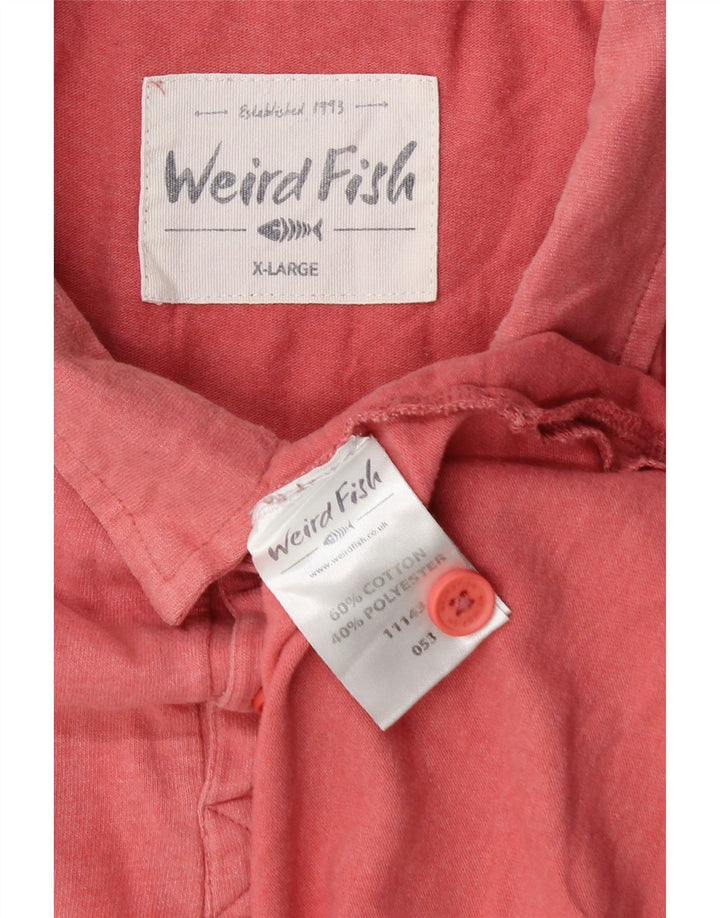 Camisa polo masculina WEIRD FISH XL algodão rosa