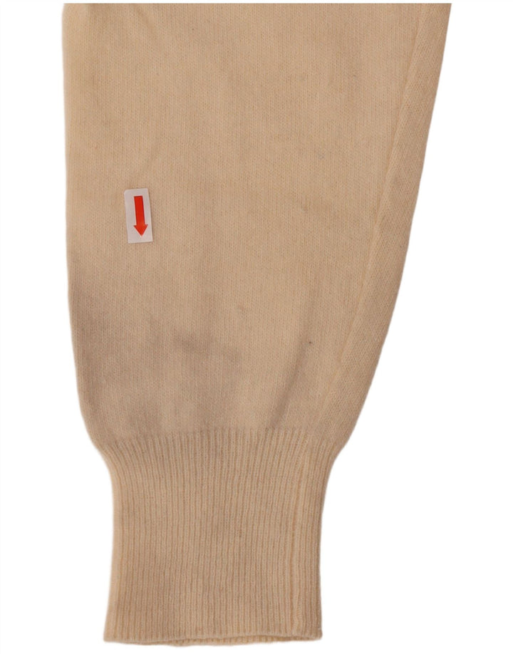 Suéter masculino Kappa com decote em V XL em lã de cordeiro branca