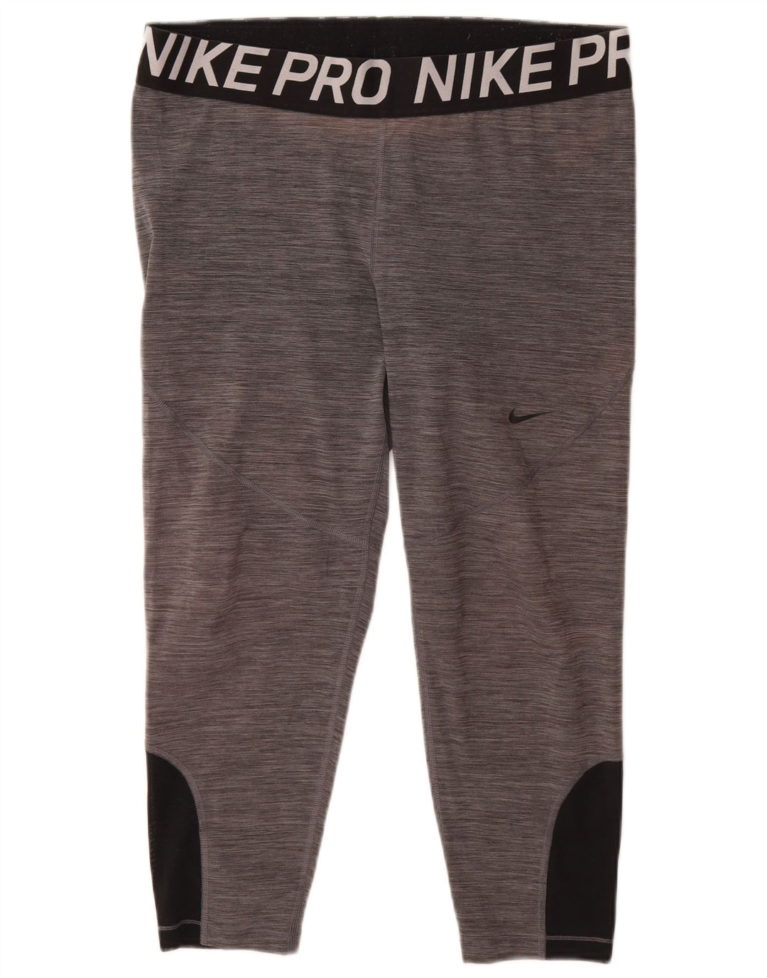 Leggings capri femininas NIKE Dri Fit Graphic UK 20 2XL cinza colorblock