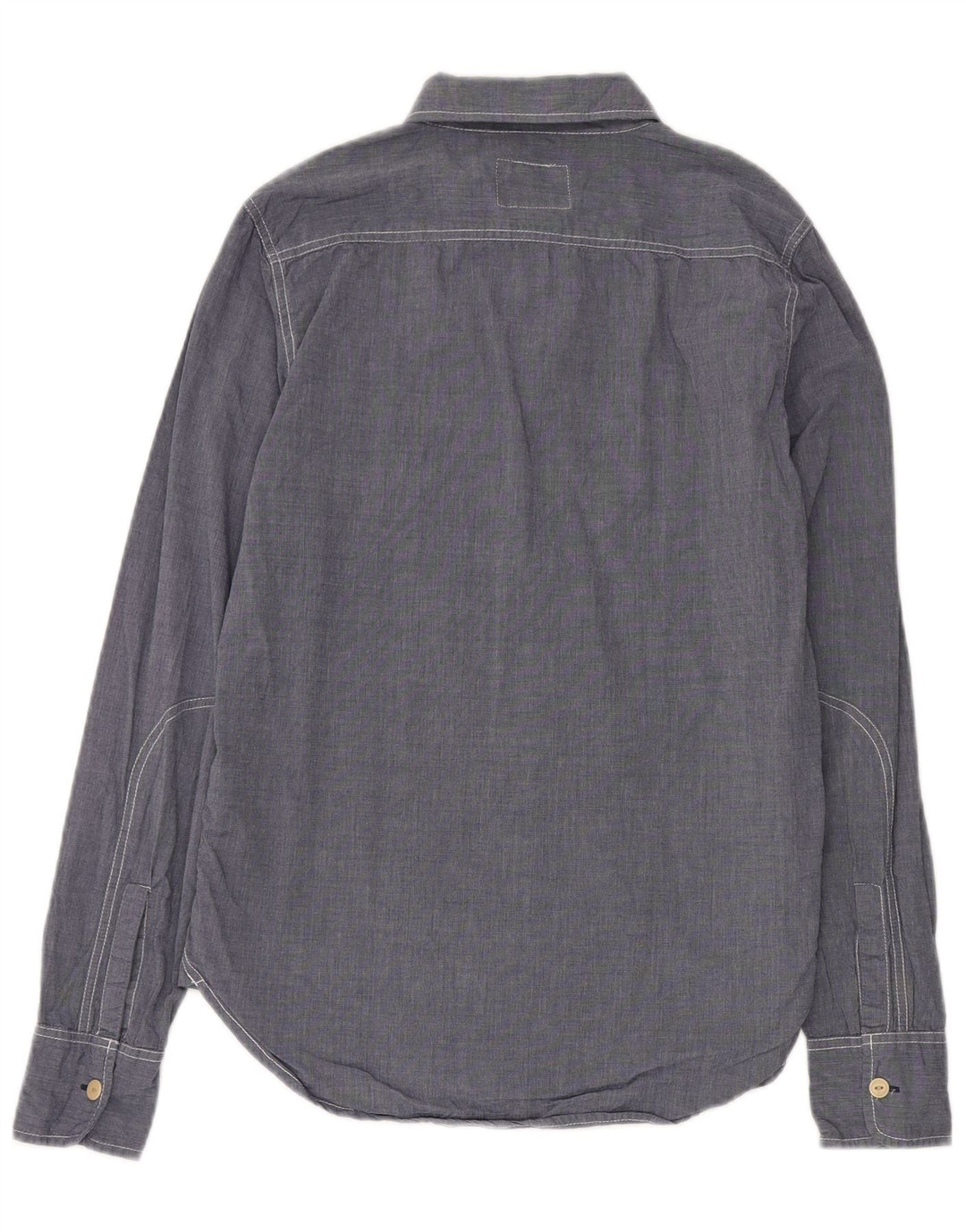 Camisa masculina Superdry algodão azul médio