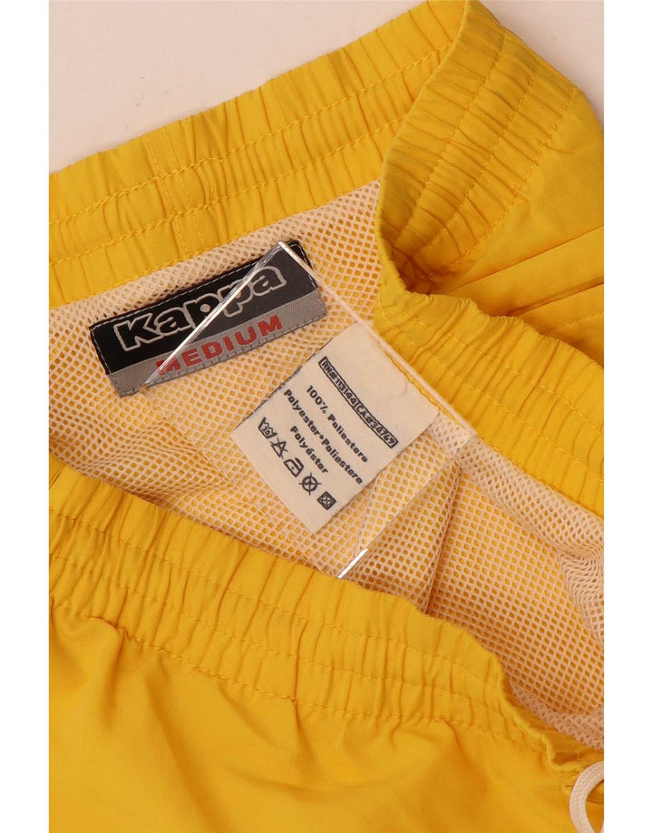 Shorts de natação masculino Kappa poliéster amarelo médio