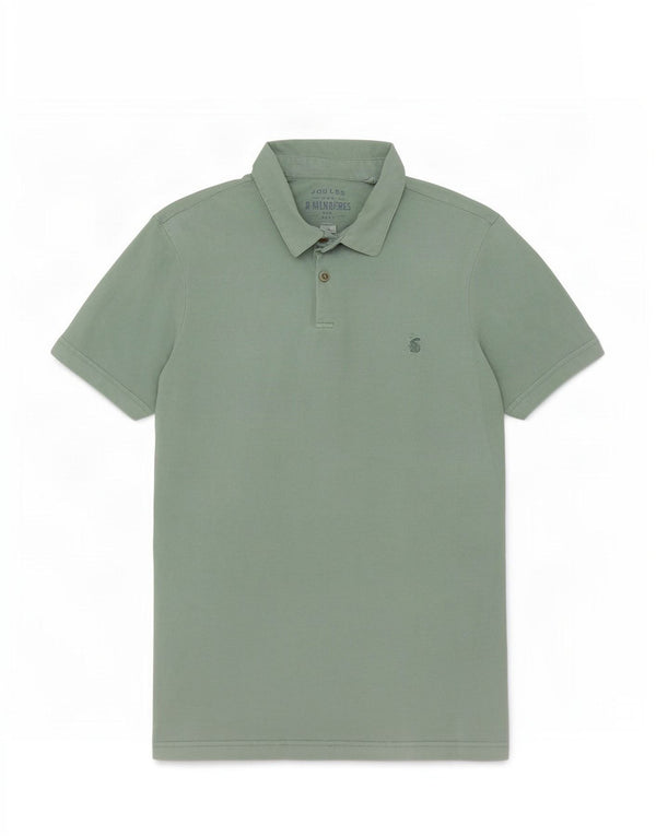 Camisa polo masculina Joules pequena algodão verde