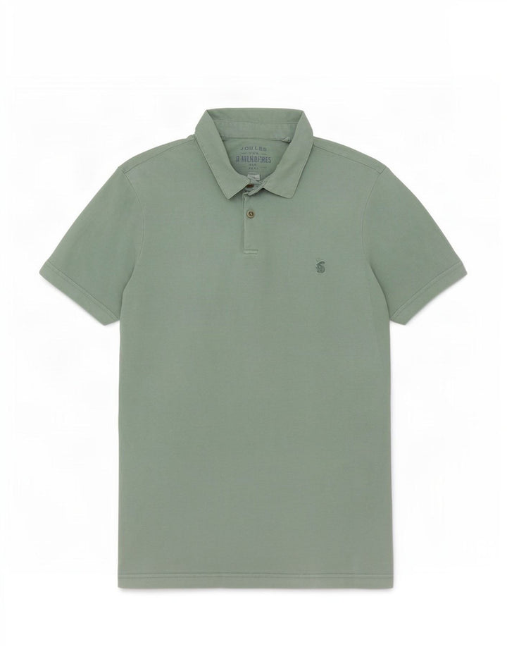 Camisa polo masculina Joules pequena algodão verde