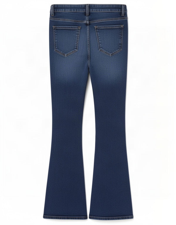 Calça jeans feminina Marks & Spencer UK 12 médio W28 L28 azul algodão