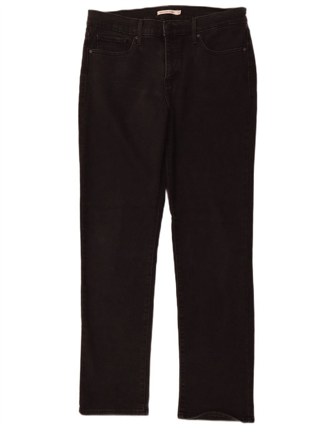 Calça jeans feminina LEVI'S 314 Shaping Straight W32 L32 algodão preto