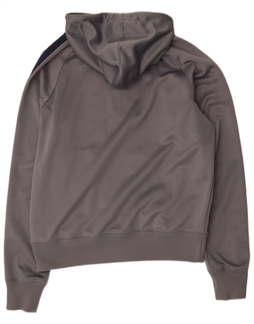 Suéter Nike masculino com capuz e zíper cinza médio colorblock poliéster