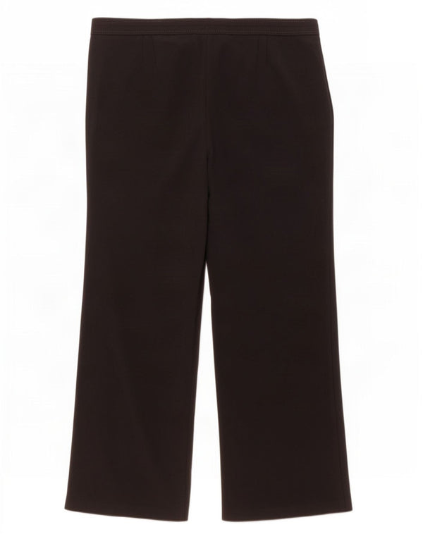Calça casual feminina de perna larga Marks & Spencer Reino Unido 16 grande W34 L29 preta