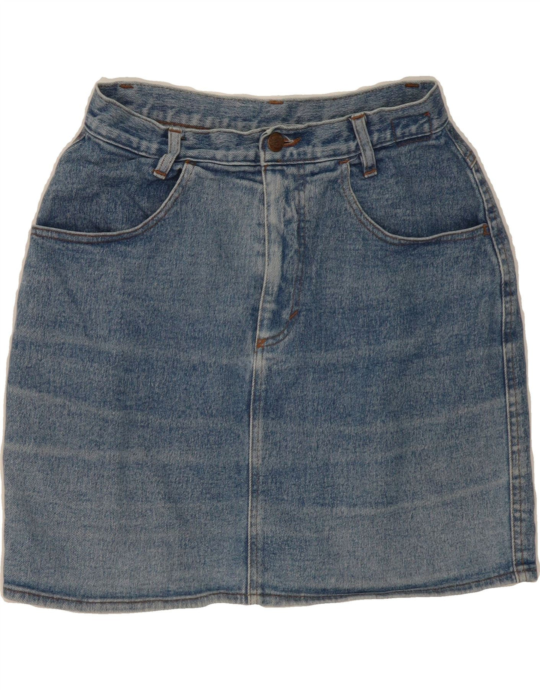 BENETTON Womens Denim Skirt W26 Small Blue Cotton Vintage Benetton and Second-Hand Benetton from Messina Hembry 