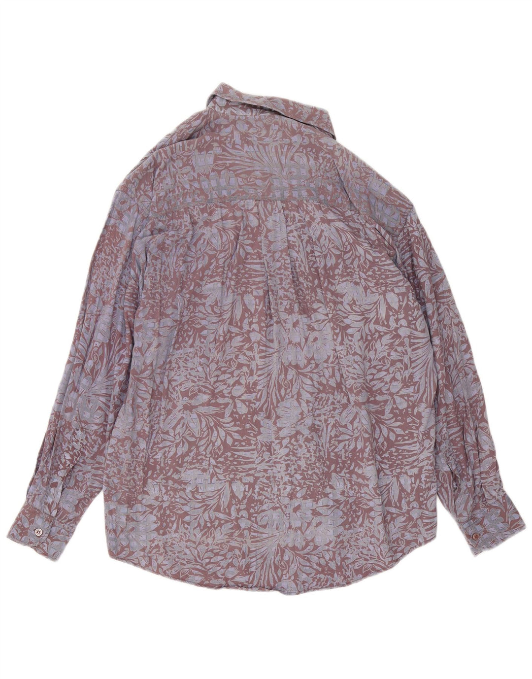 Camisa masculina Orso Poeta grande viscose floral cinza