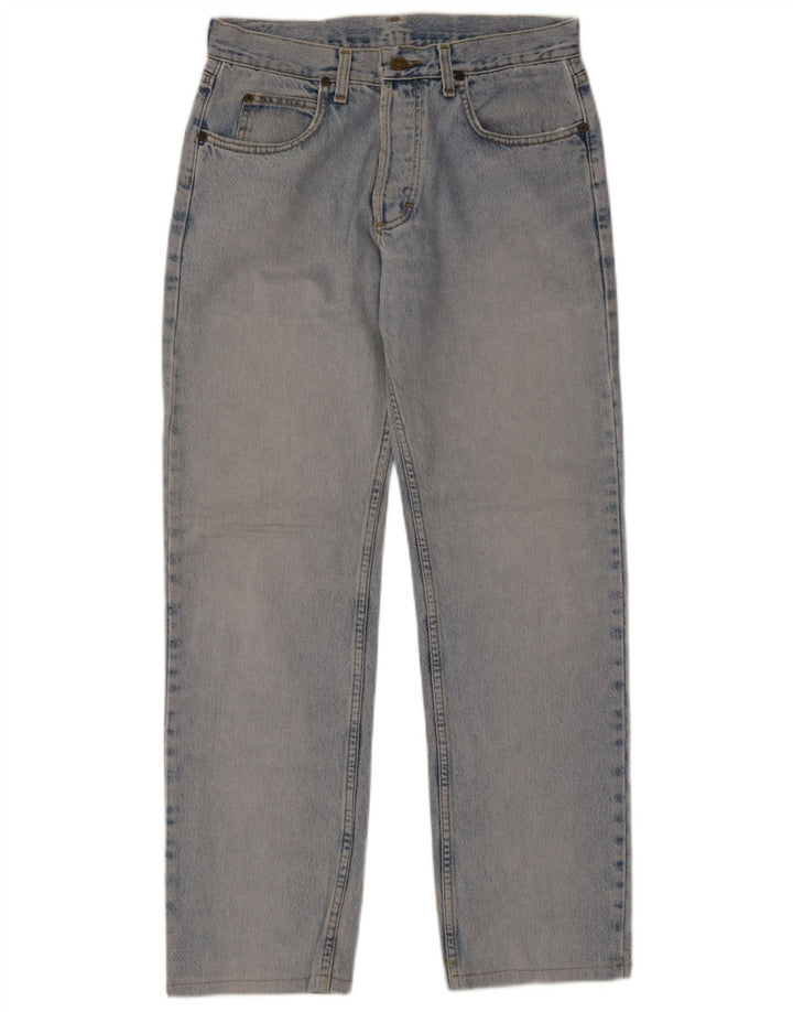 Lee Mens Straight Jeans W33 L34 Azul Algodão