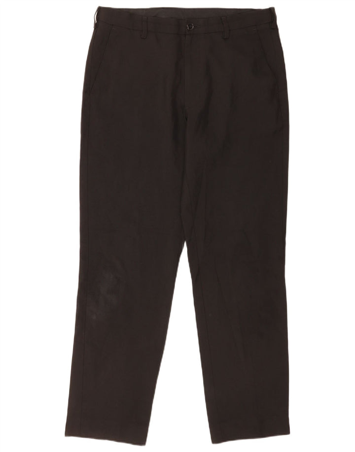 Calça Chino Masculina Marks & Spencer Regular Fit W32 L31 Poliéster Preto