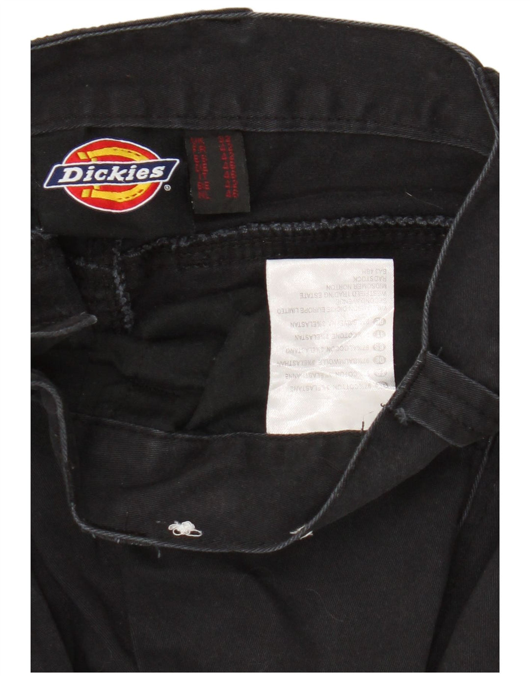 Shorts cargo masculino Dickies W32 médio algodão preto