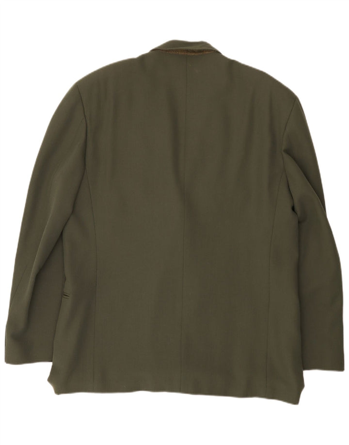 Jaqueta blazer masculina Mille Miglia com peito duplo Reino Unido 40 verde grande