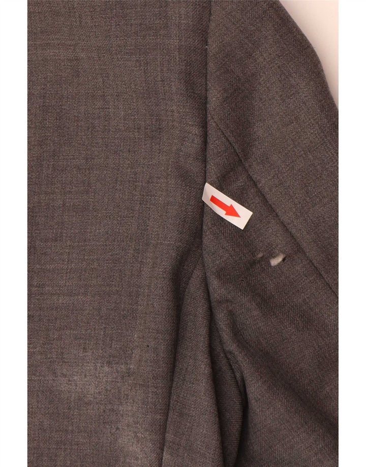 Jaqueta blazer masculina de 3 botões Marks & Spencer Reino Unido 38 cinza médio lã nova
