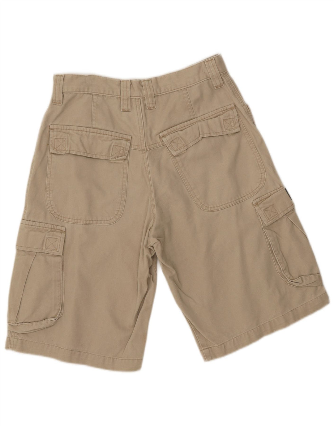 FREEGO Mens Cargo Shorts W30 Algodão Bege Médio