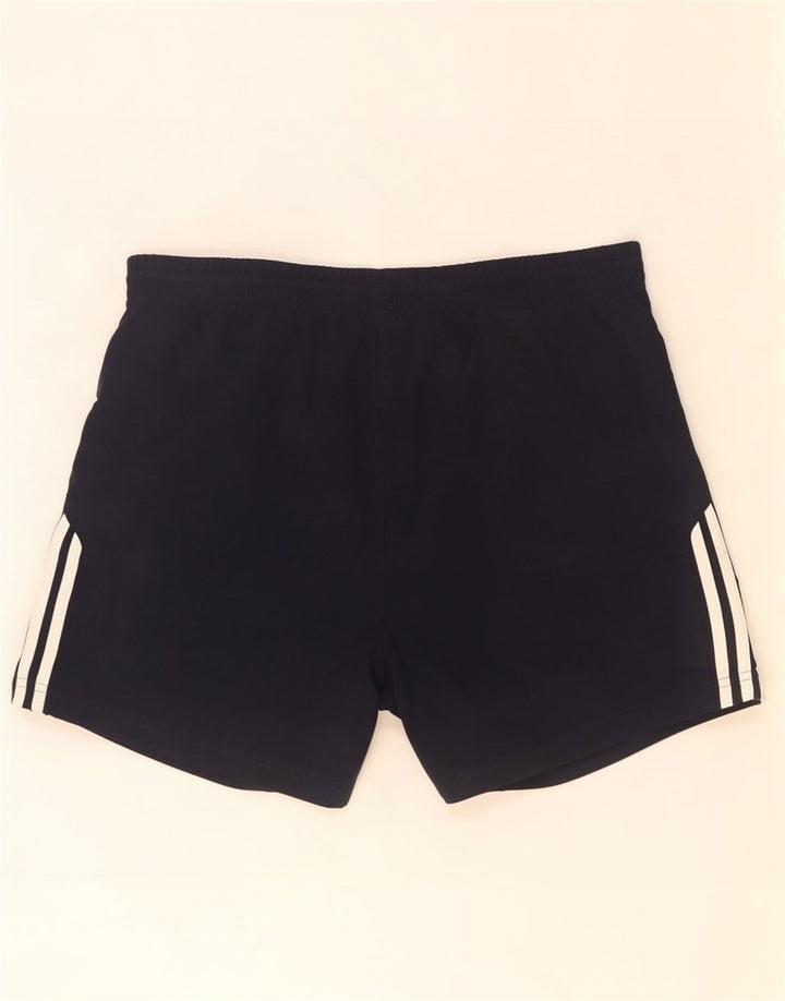 Shorts esportivos masculinos Adidas médio preto poliéster