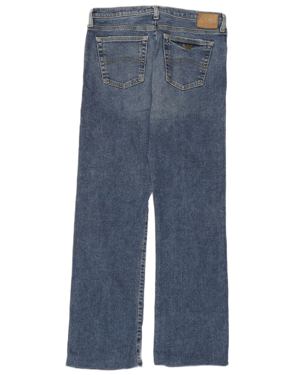 Armani Masculino Bootcut Jeans W30 L29 Azul Algodão