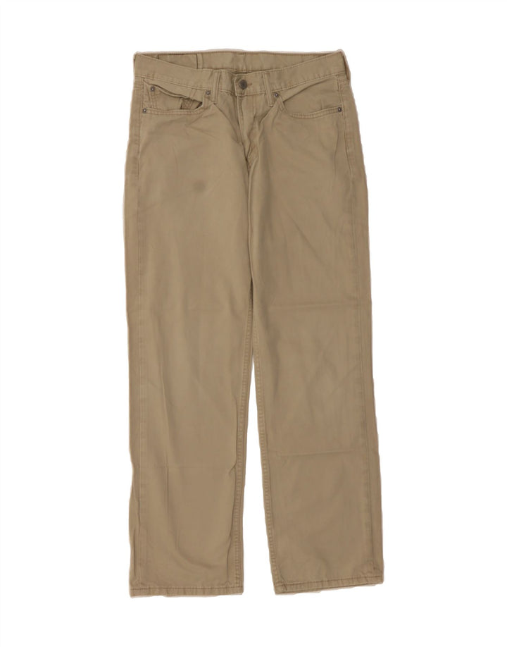LEVI'S Mens 514 Straight Casual Trousers W32 L30 Beige Cotton Vintage Levi's and Second-Hand Levi's from Messina Hembry 